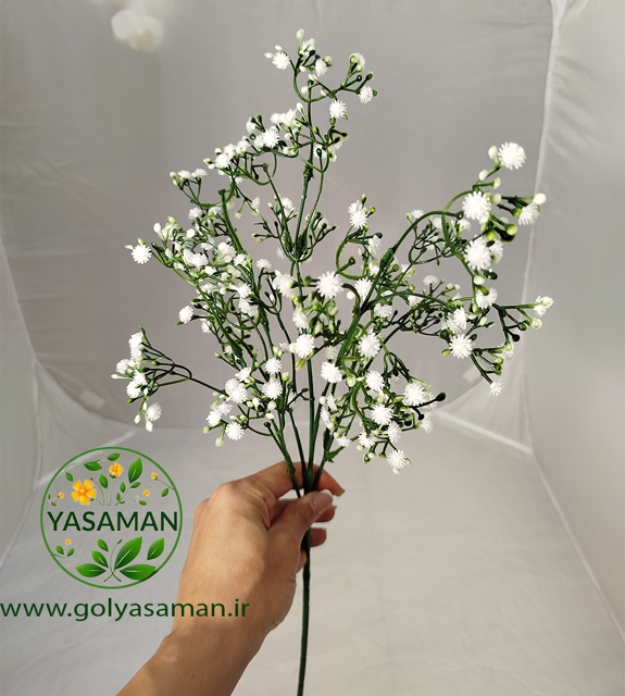 شاخه عروس سفید مصنوعی لوکس یاسمن