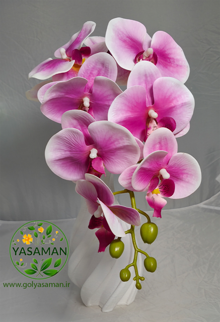 ارکیده مصنوعی سرخابی لوکس یاسمن