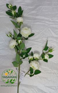 شاخه گل رز مصنوعی لوکس یاسمن