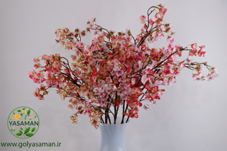 گل مصنوعی شکوفه صورتی لوکس یاسمن